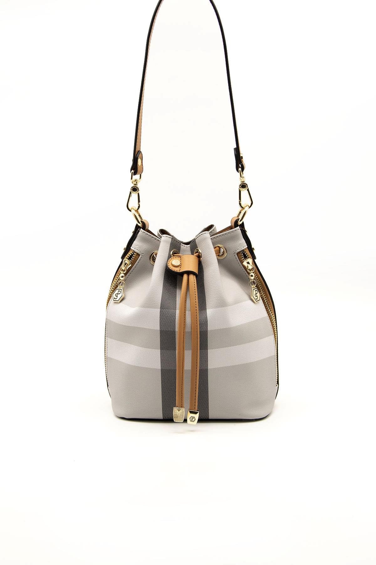 Silver & Polo A.Gri - A.Taba SP1137 Kadın Omuz Çantası