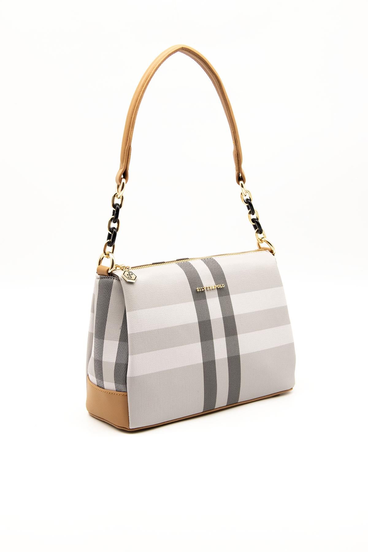 Silver & Polo A.Gri - A.Taba SP910 Kadın Çapraz Çanta