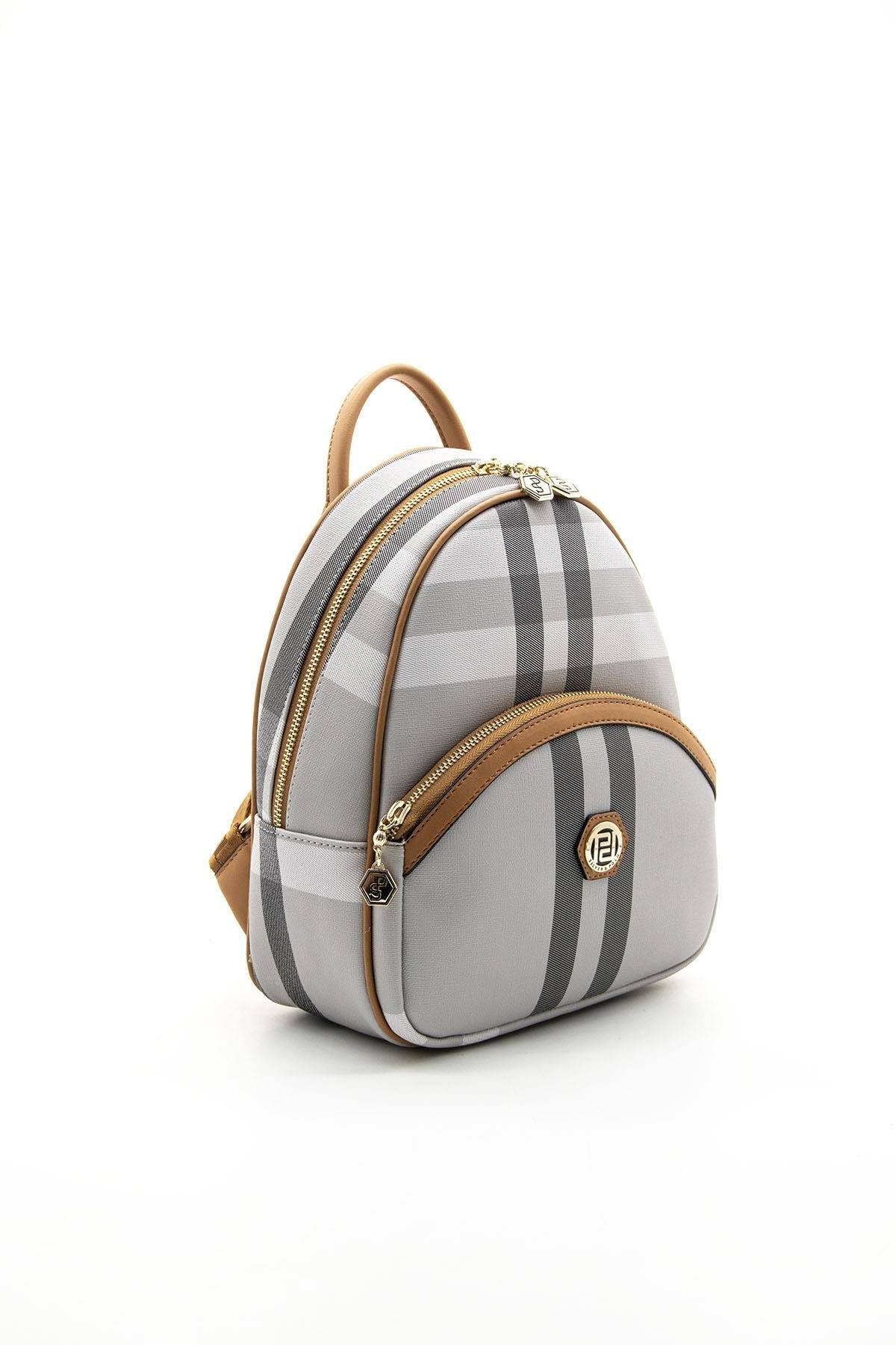 Silver & Polo A.Gri - A.Taba SP945 Kadın Sırt Çantası