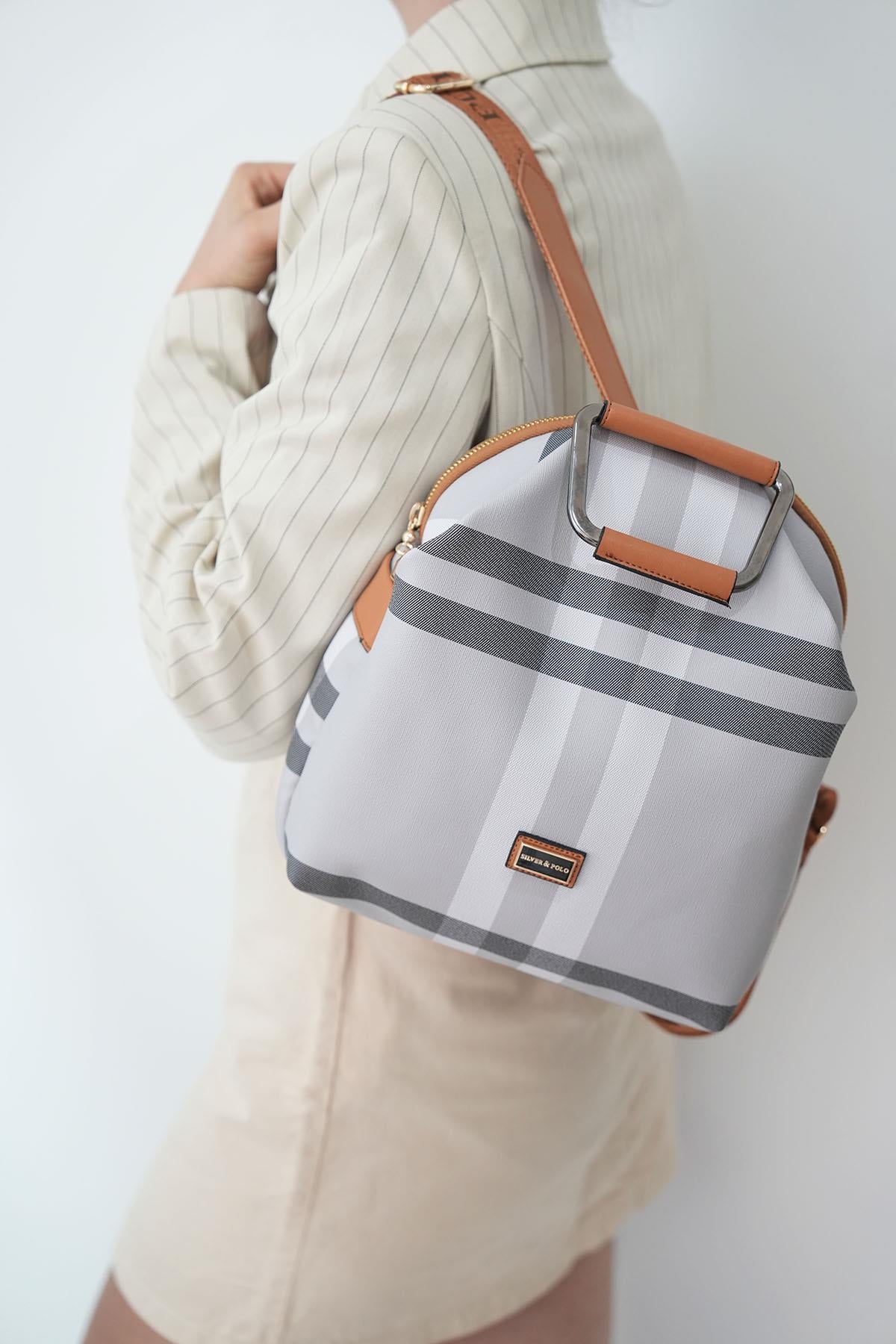 Silver & Polo A.Gri - A.Taba SP771 Kadın Sırt Çantası