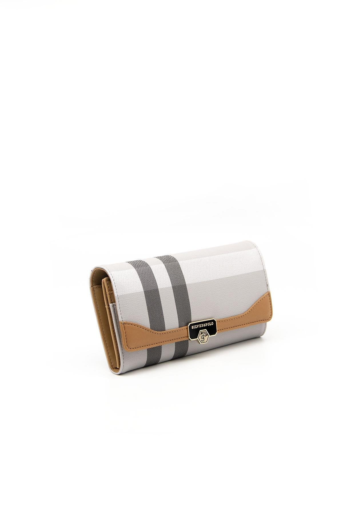 Silver & Polo A.Gri - A.Taba SP979 Kadın Cüzdan & Kartlık
