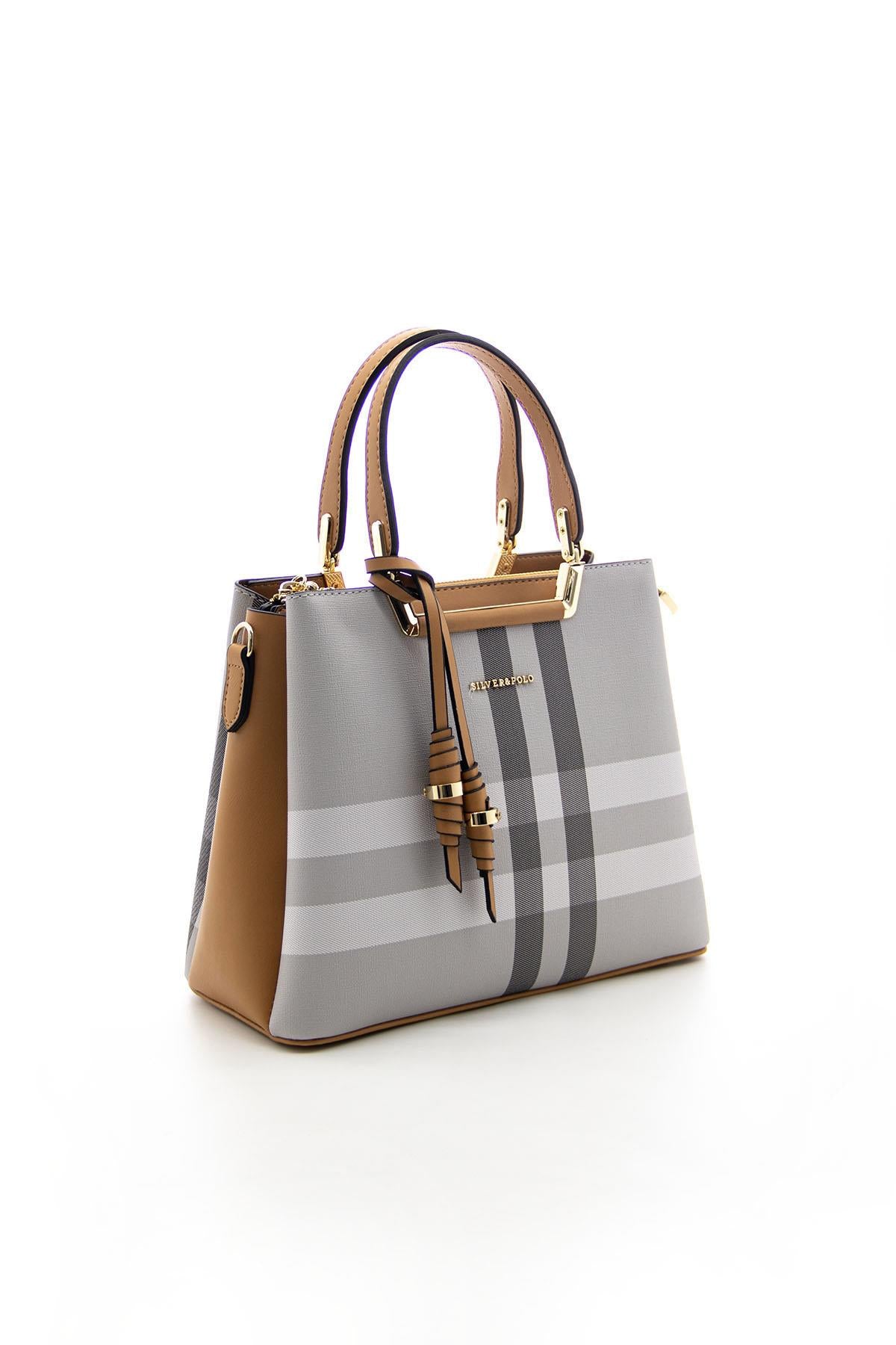 Silver & Polo A.Gri - A.Taba SP969 Kadın El Çantası
