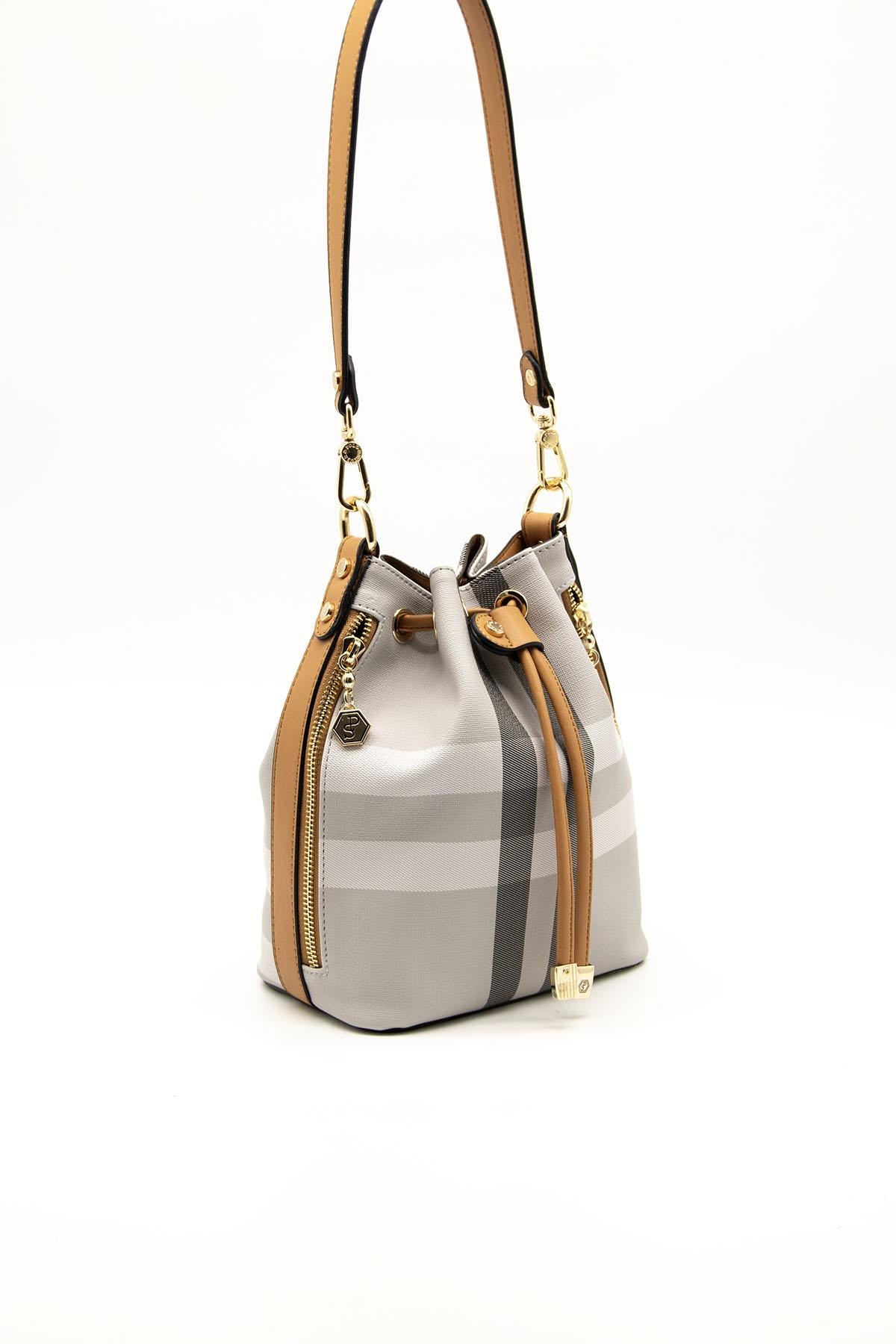 Silver & Polo A.Gri - A.Taba SP1137 Kadın Omuz Çantası