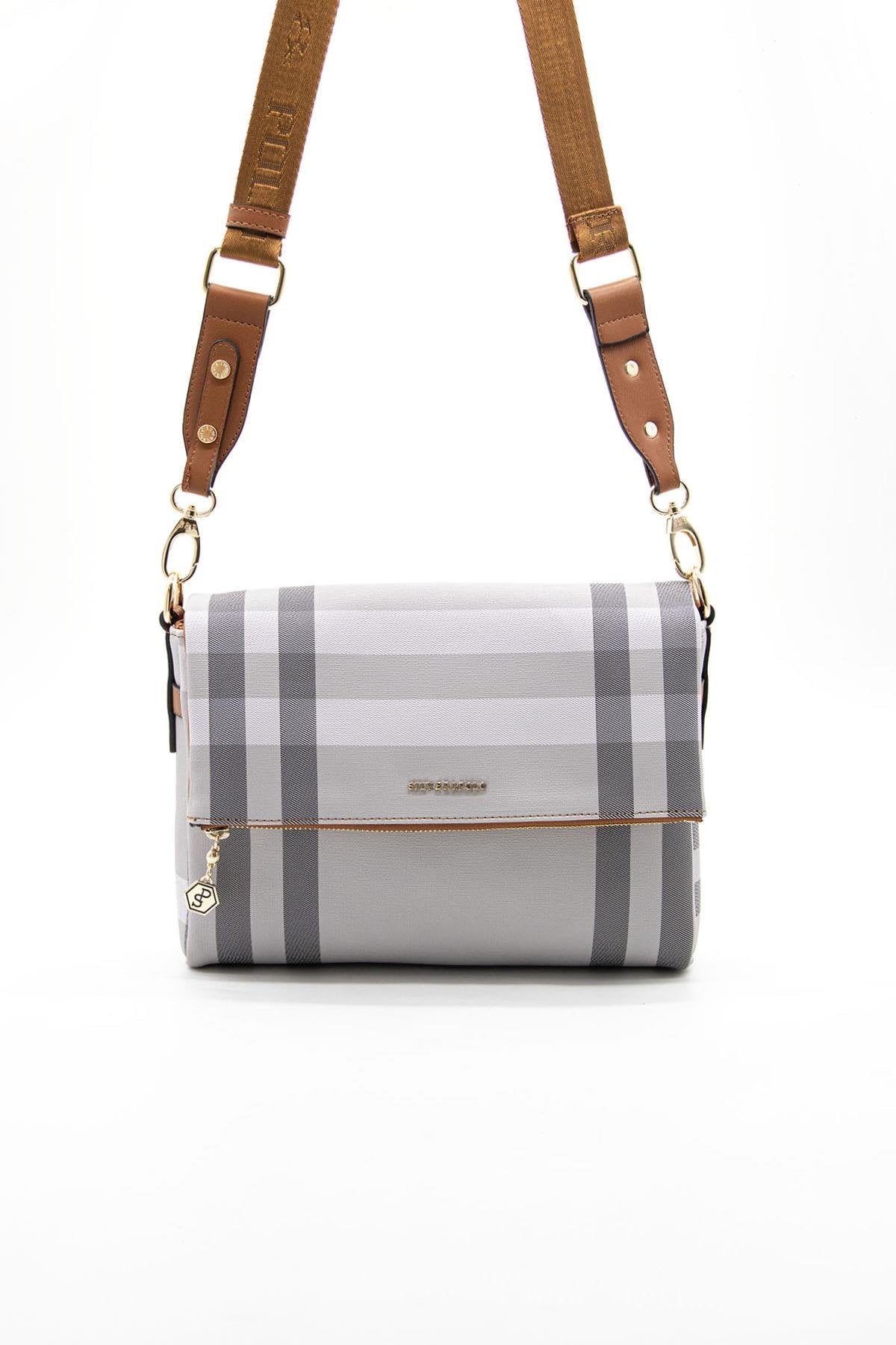 Silver & Polo A.Gri - A.Taba SP963 Kadın Çapraz Çanta