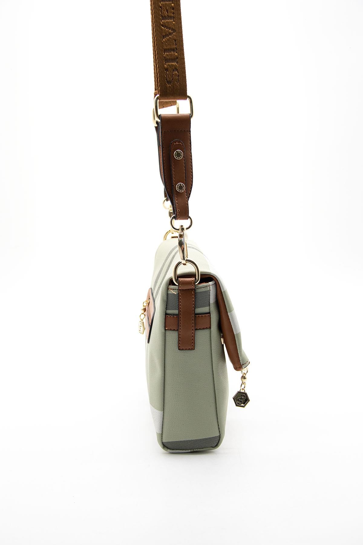 Silver & Polo A.Yeşil - A.Taba SP963 Kadın Çapraz Çanta