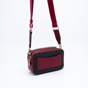 Silver & Polo Antrasit - Bordo SP1078 Kadın Çapraz Çanta