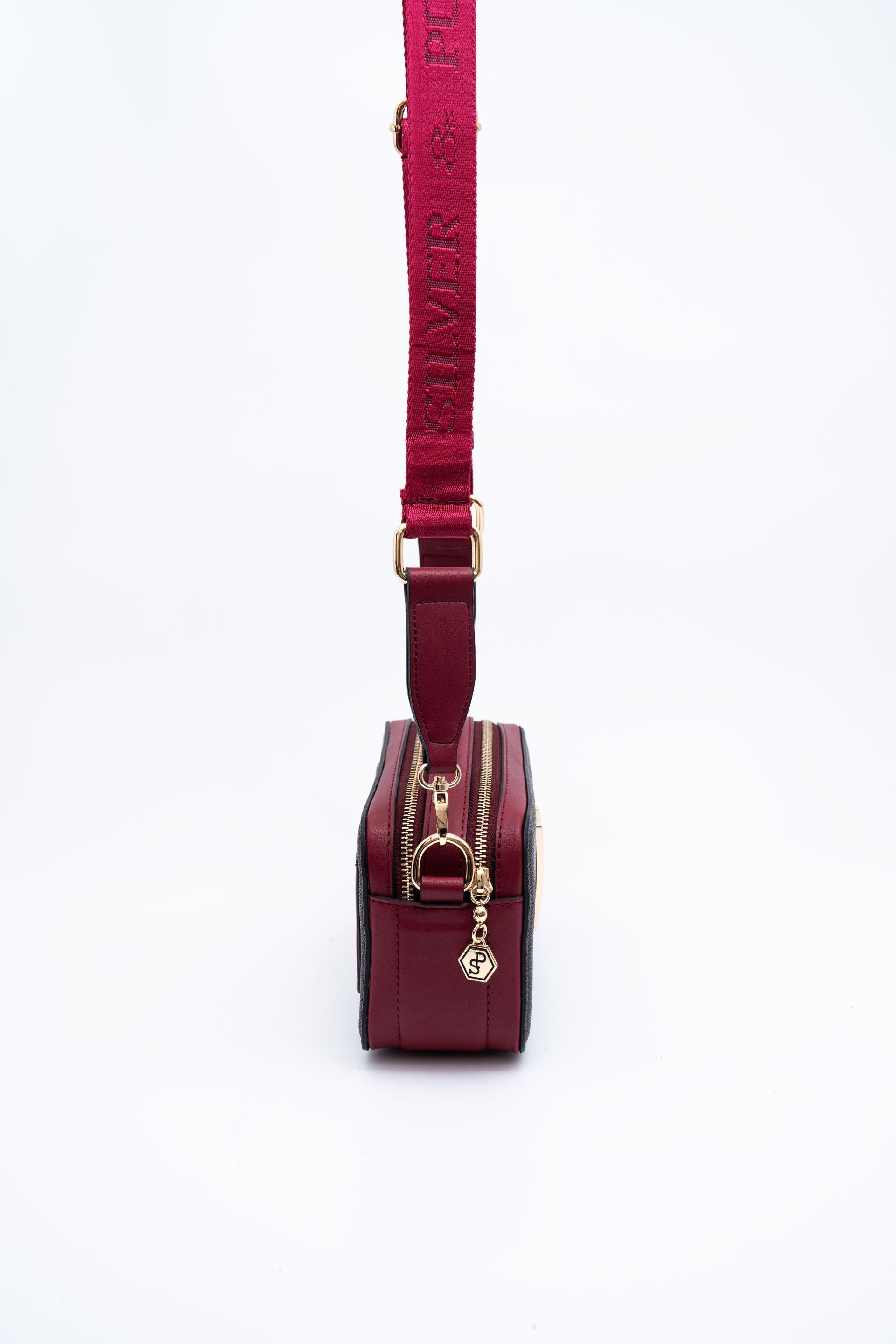 Silver & Polo Antrasit - Bordo SP1078 Kadın Çapraz Çanta