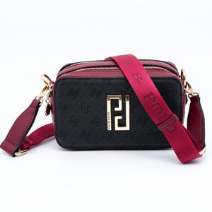 Silver & Polo Antrasit - Bordo SP1078 Kadın Çapraz Çanta