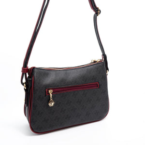 Silver & Polo Antrasit - Bordo SP818 Kadın Çapraz Çanta