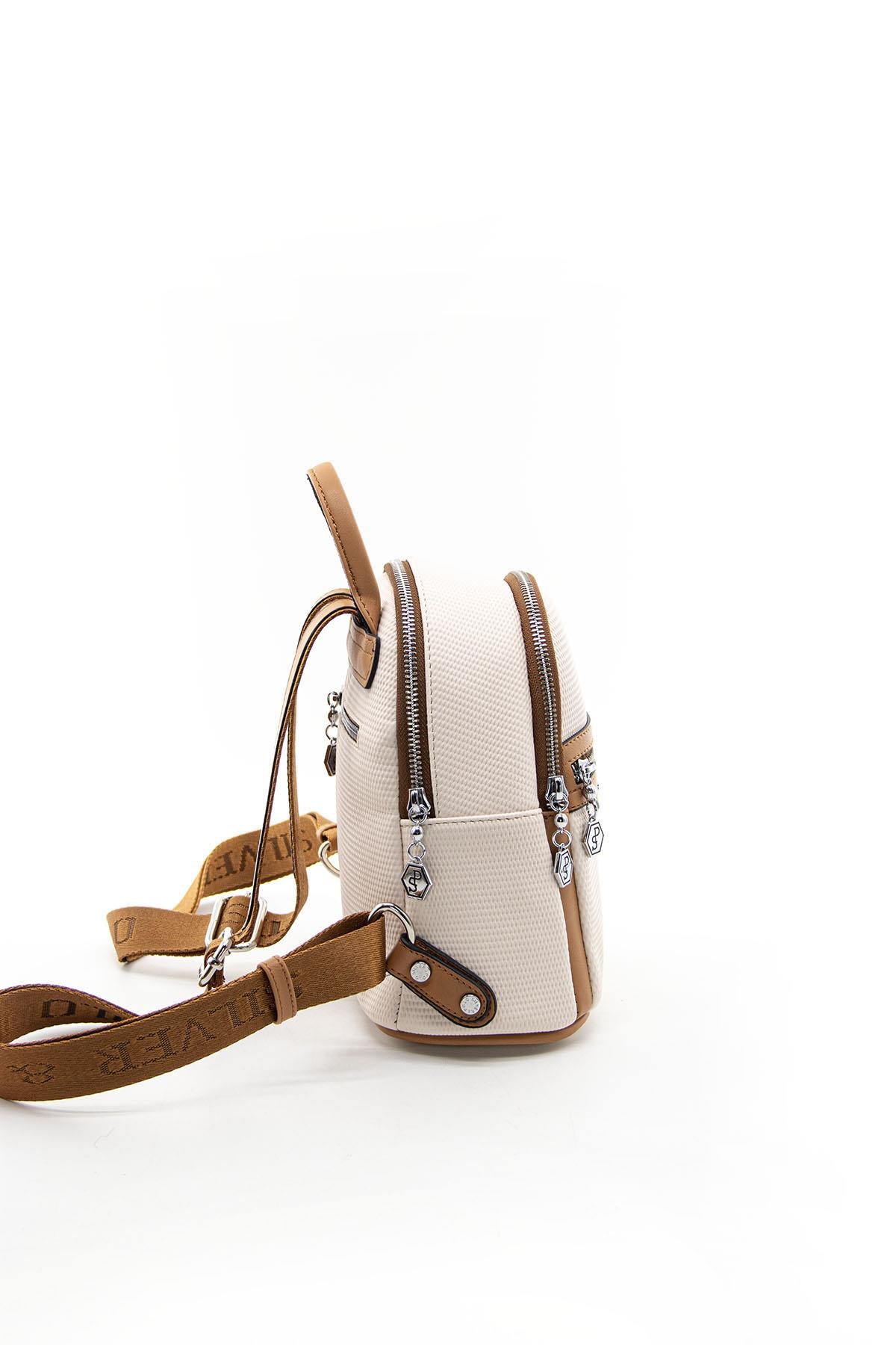 Silver & Polo Bej-A.Taba SP983 Kadın Sırt Çantası