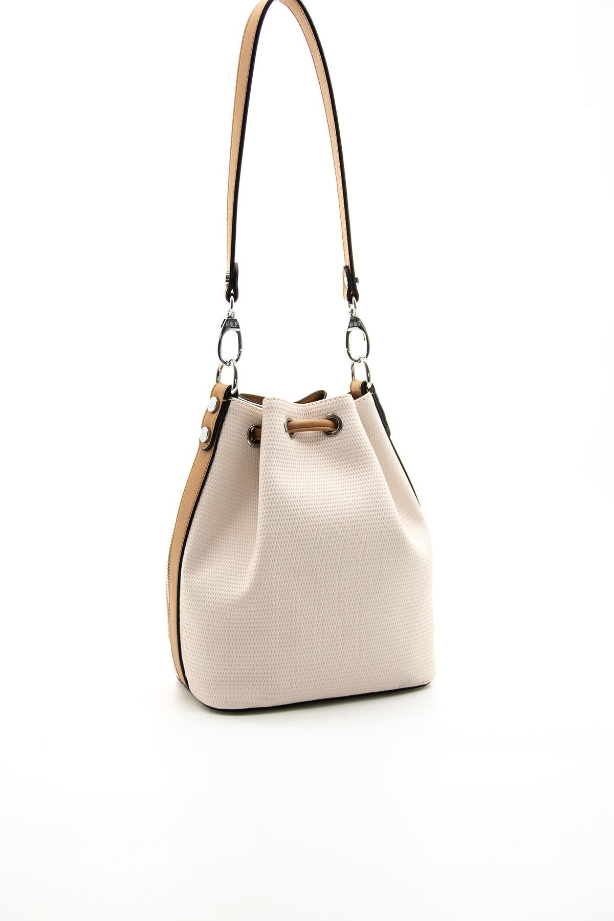 Silver & Polo Bej - A.Taba SP1137 Kadın Omuz Çantası