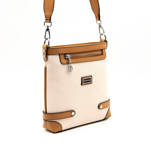 Silver & Polo Bej - A.Taba SP1120 Kadın Çapraz Çanta