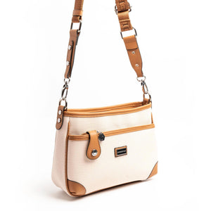 Silver & Polo Bej - A.Taba SP1160 Kadın Çapraz Çanta