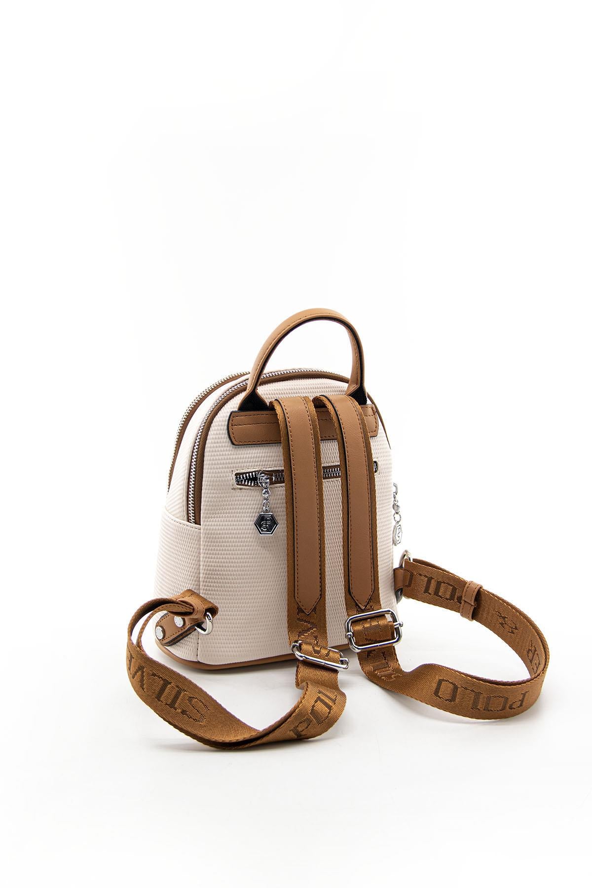 Silver & Polo Bej-A.Taba SP983 Kadın Sırt Çantası