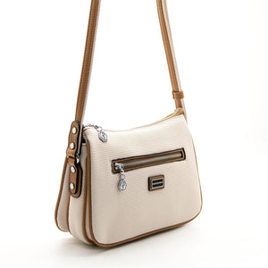 Silver & Polo Bej - A.Taba SP818 Kadın Çapraz Çanta