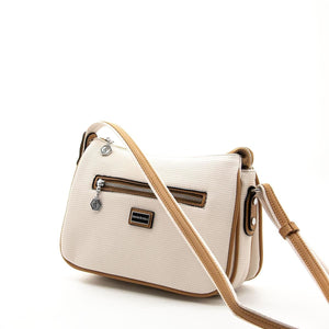 Silver & Polo Bej - A.Taba SP818 Kadın Çapraz Çanta