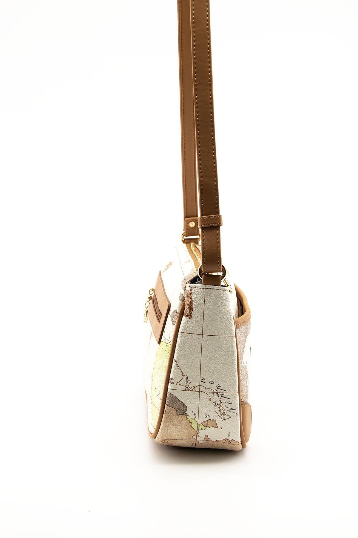 Silver & Polo Bej - A.Taba SP1060 Kadın Çapraz Çanta