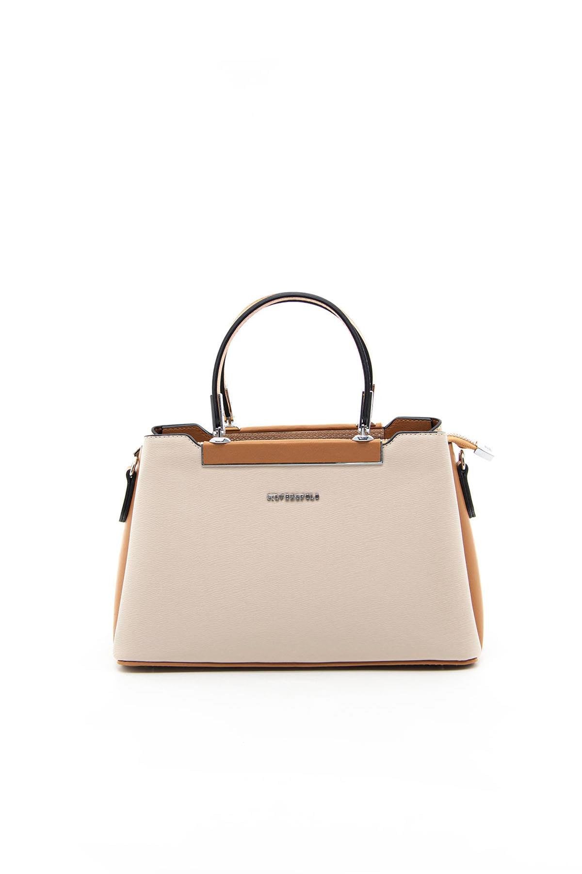 Silver & Polo Bej - A.Taba SP913 Kadın El Çantası