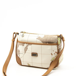 Silver & Polo Bej - A.Taba SP1060 Kadın Çapraz Çanta