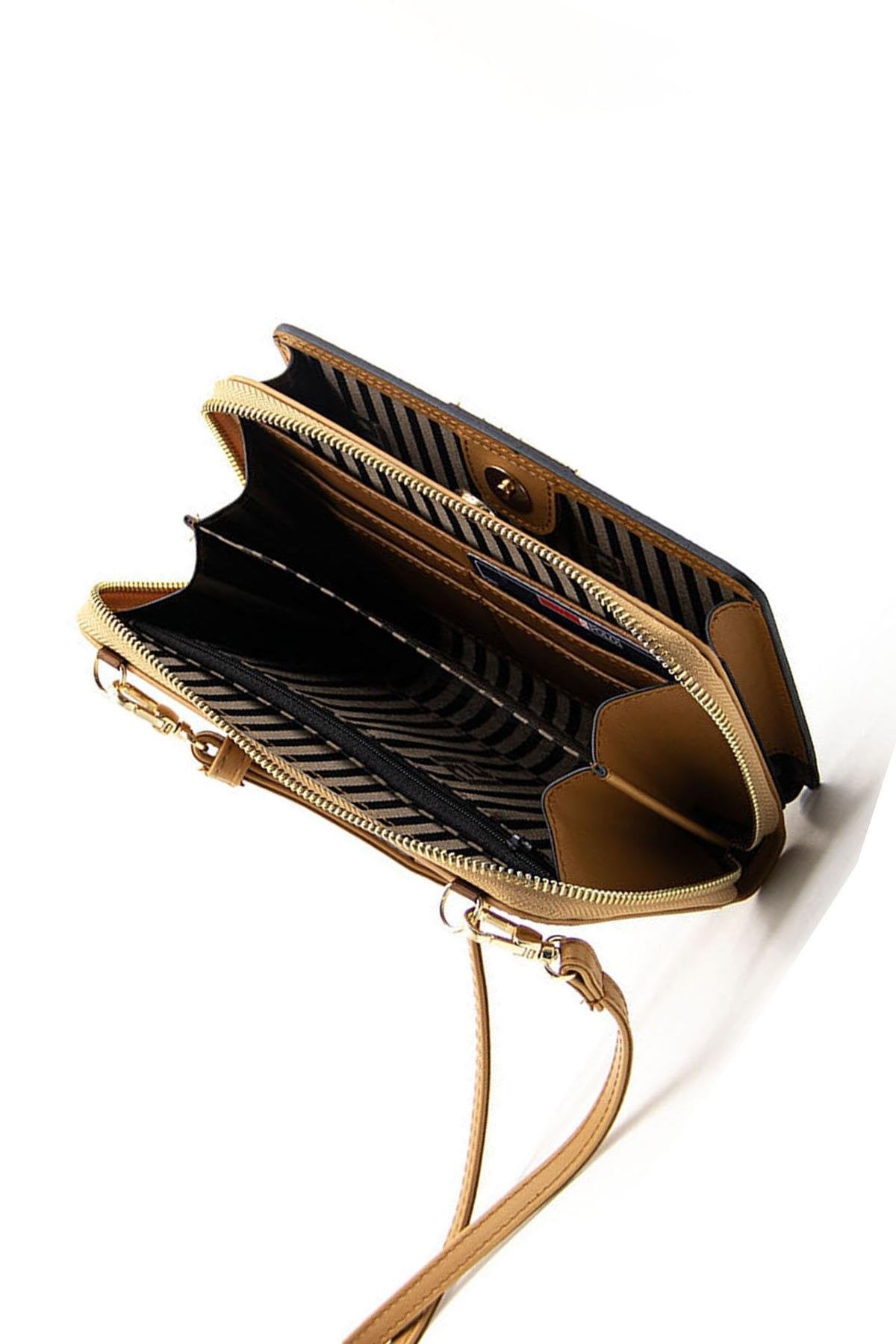 Silver & Polo Bej - A.Taba - Kemik SP1138 Kadın Cüzdan & Kartlık