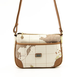 Silver & Polo Bej - A.Taba SP1060 Kadın Çapraz Çanta