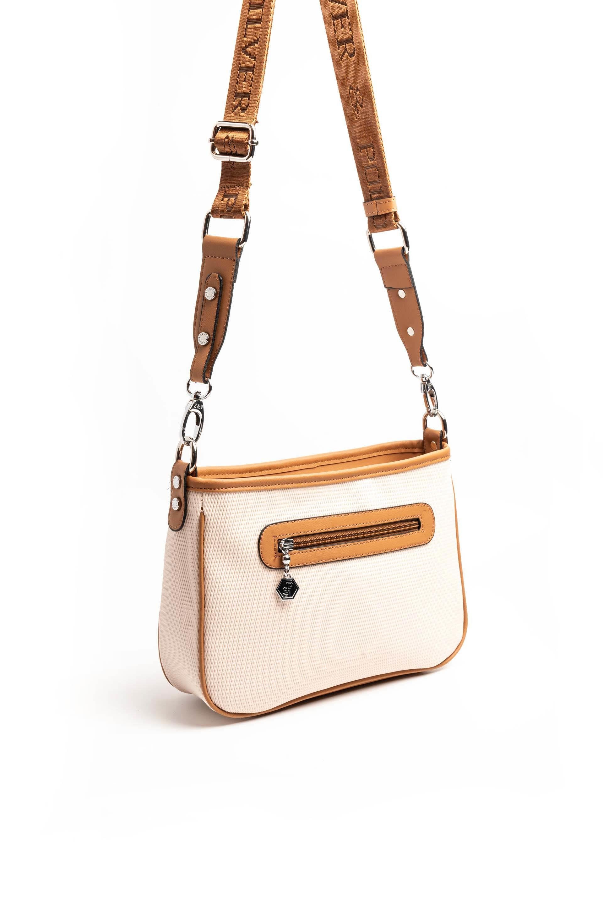 Silver & Polo Bej - A.Taba SP1160 Kadın Çapraz Çanta