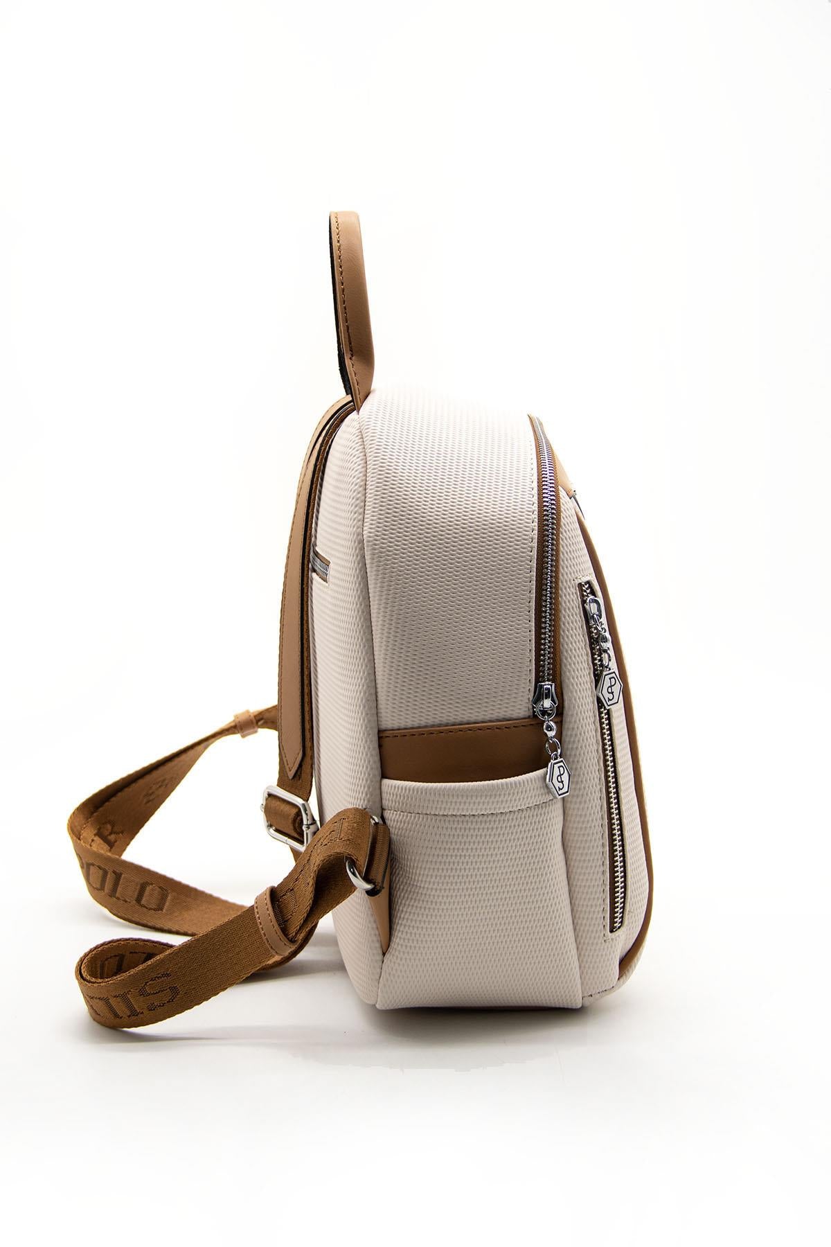 Silver & Polo Bej - A.Taba SP906 Kadın Sırt Çantası