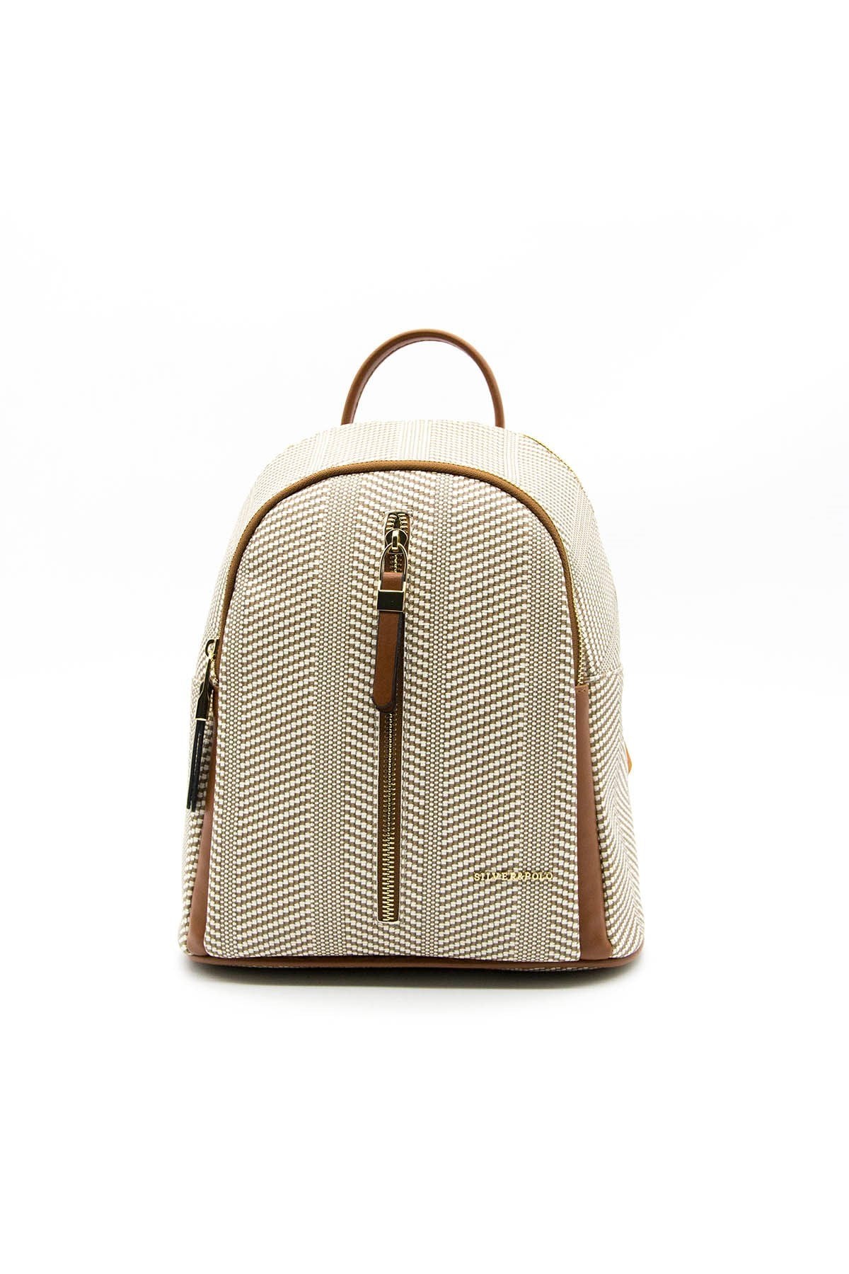 Silver & Polo Bej - Taba SP901 Kadın Sırt Çantası