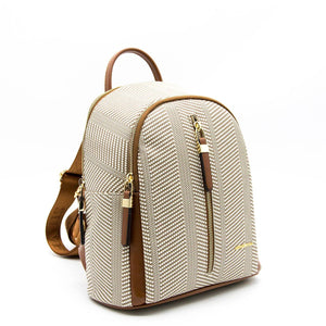 Silver & Polo Bej - Taba SP901 Kadın Sırt Çantası