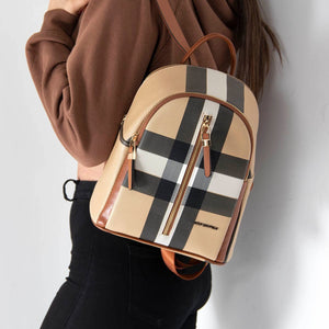 Silver & Polo Bej - Taba SP901 Kadın Sırt Çantası