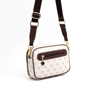 Silver & Polo Bej - Kahve SP1162 Kadın Çapraz Çanta