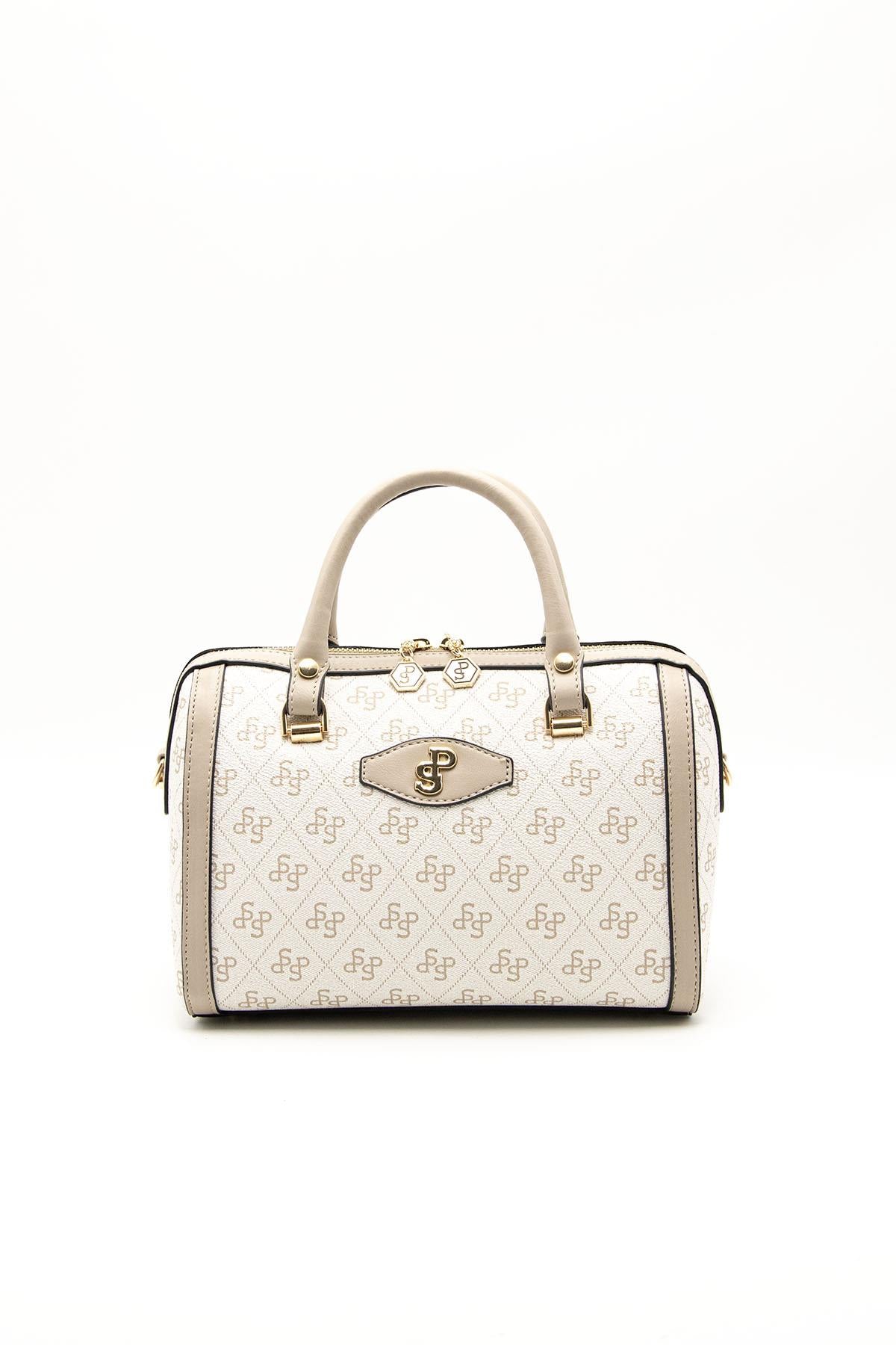 Silver & Polo Bej - Kum SP1091 Kadın El Çantası