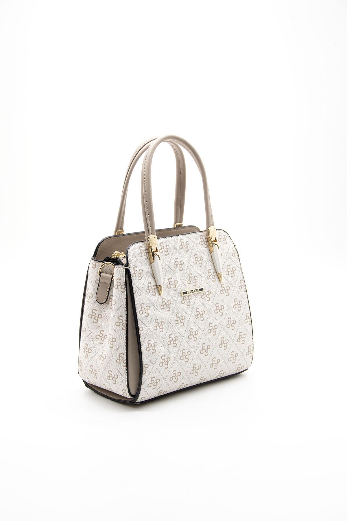 Silver & Polo Bej - Kum SP1136 Kadın El Çantası