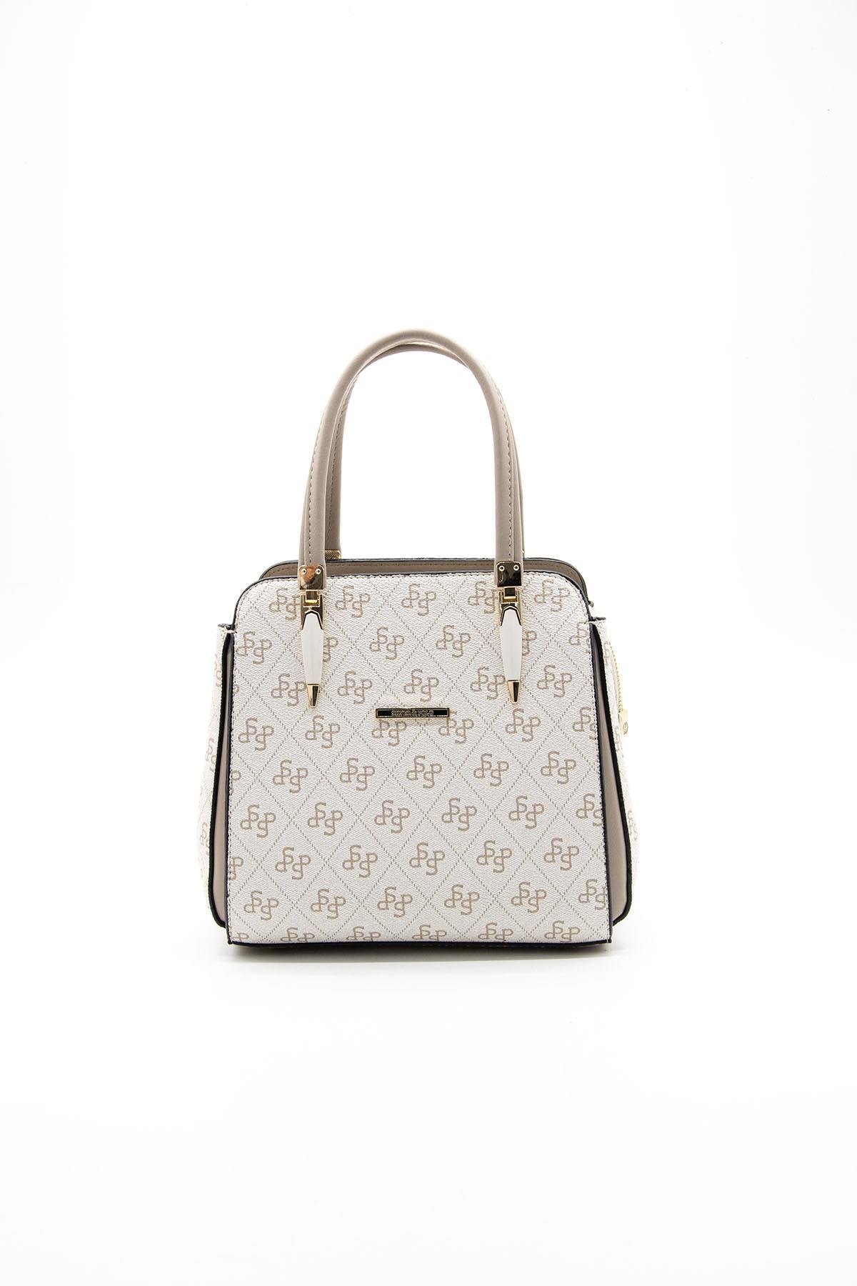 Silver & Polo Bej - Kum SP1136 Kadın El Çantası