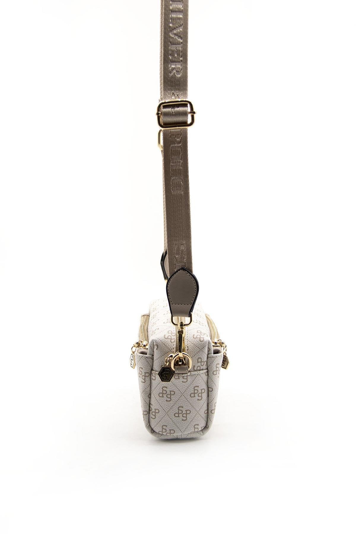 Silver & Polo Bej - Kum SP1142 Kadın Çapraz Çanta