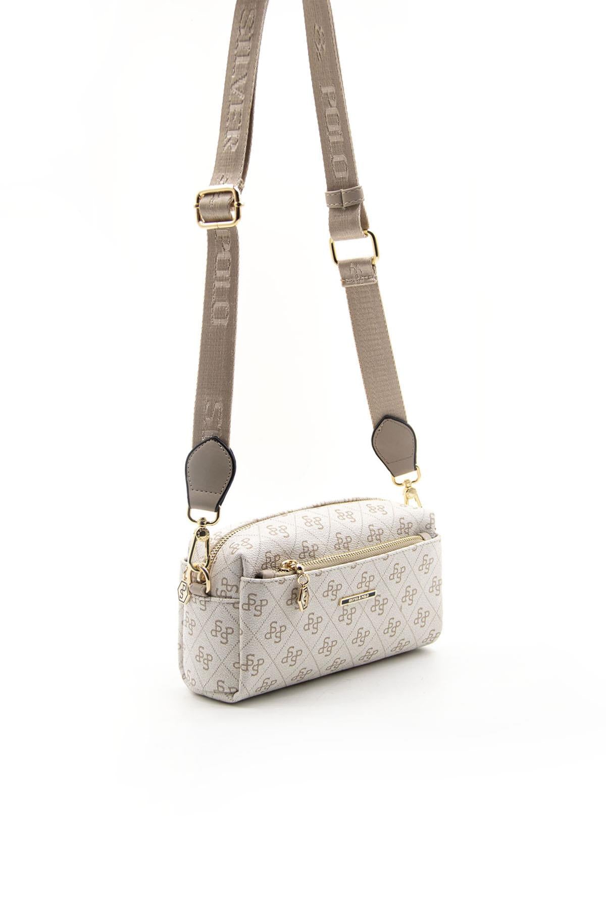 Silver & Polo Bej - Kum SP1142 Kadın Çapraz Çanta