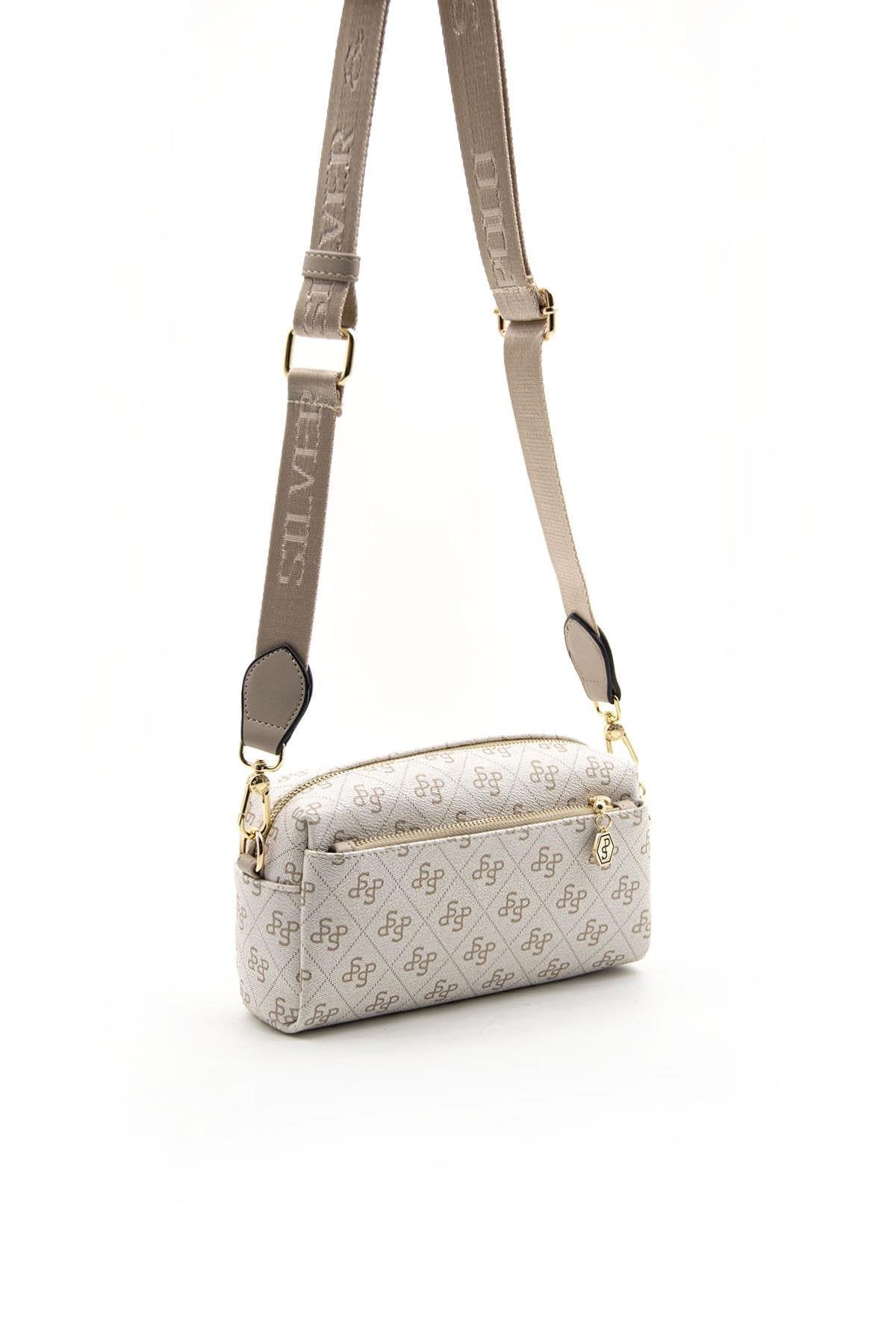 Silver & Polo Bej - Kum SP1142 Kadın Çapraz Çanta