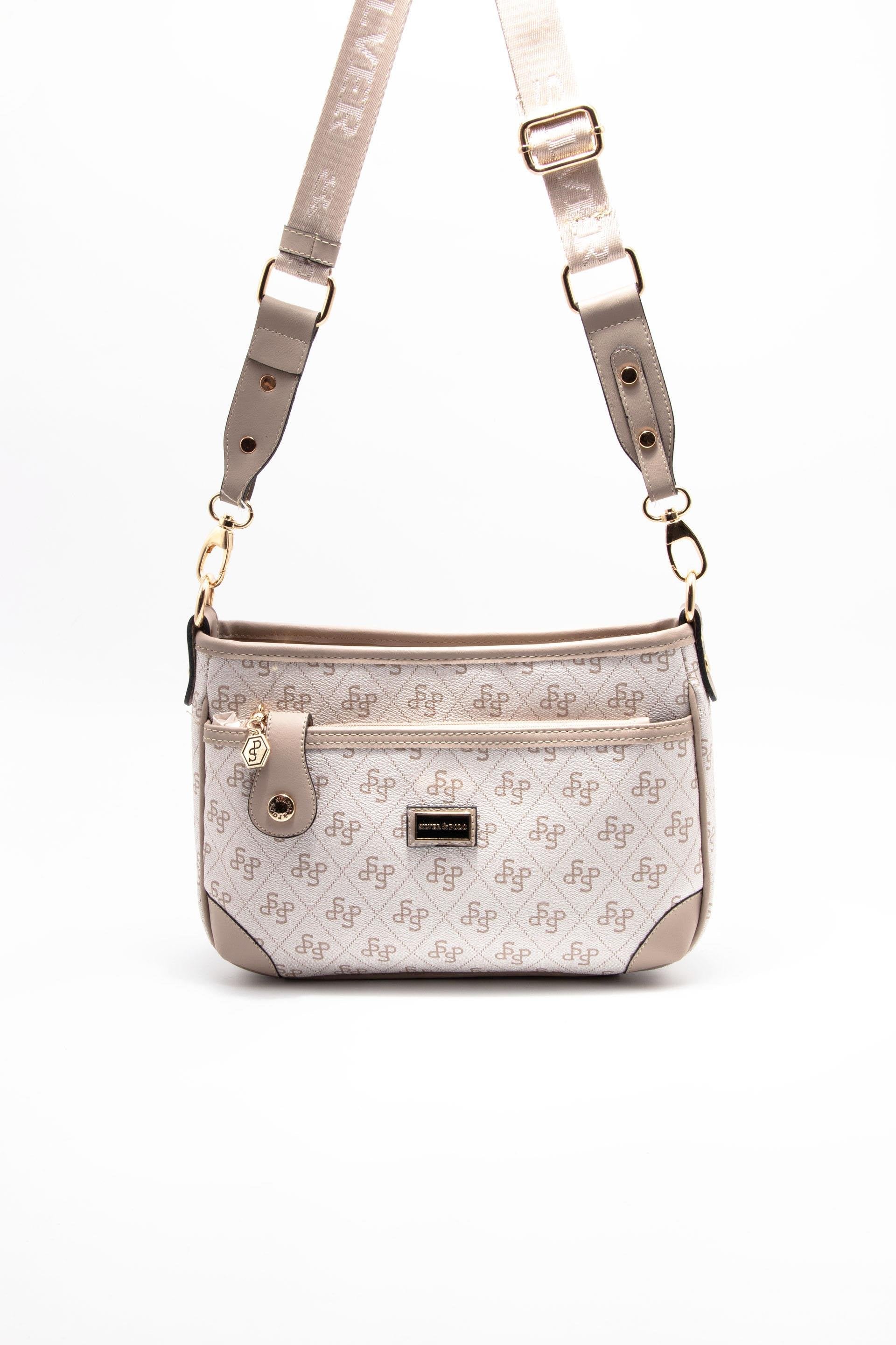 Silver & Polo Bej - Kum SP1160 Kadın Çapraz Çanta