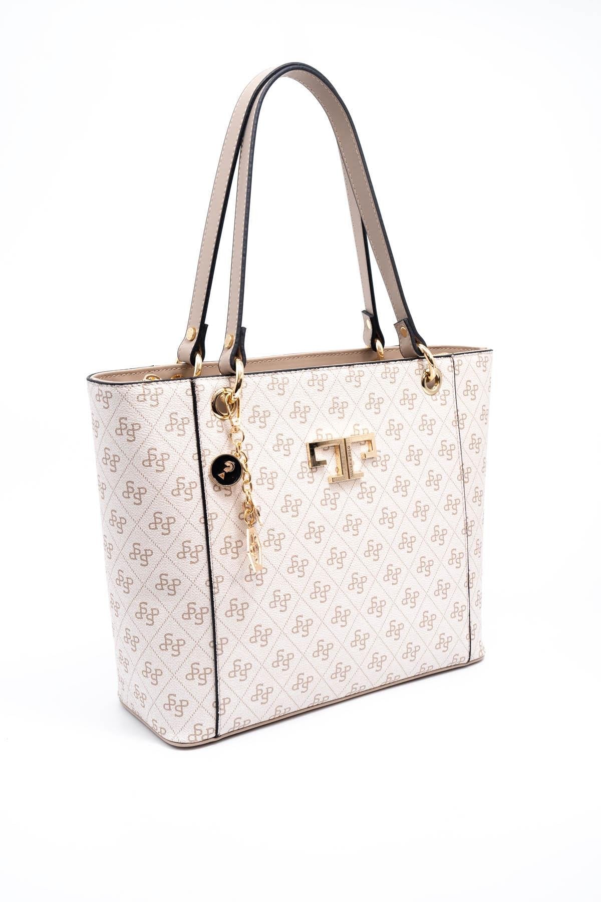 Silver & Polo Bej - Kum SP1176 Kadın Omuz Çantası