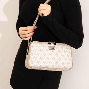 Silver & Polo Bej - Kum SP899 Kadın Çapraz Çanta