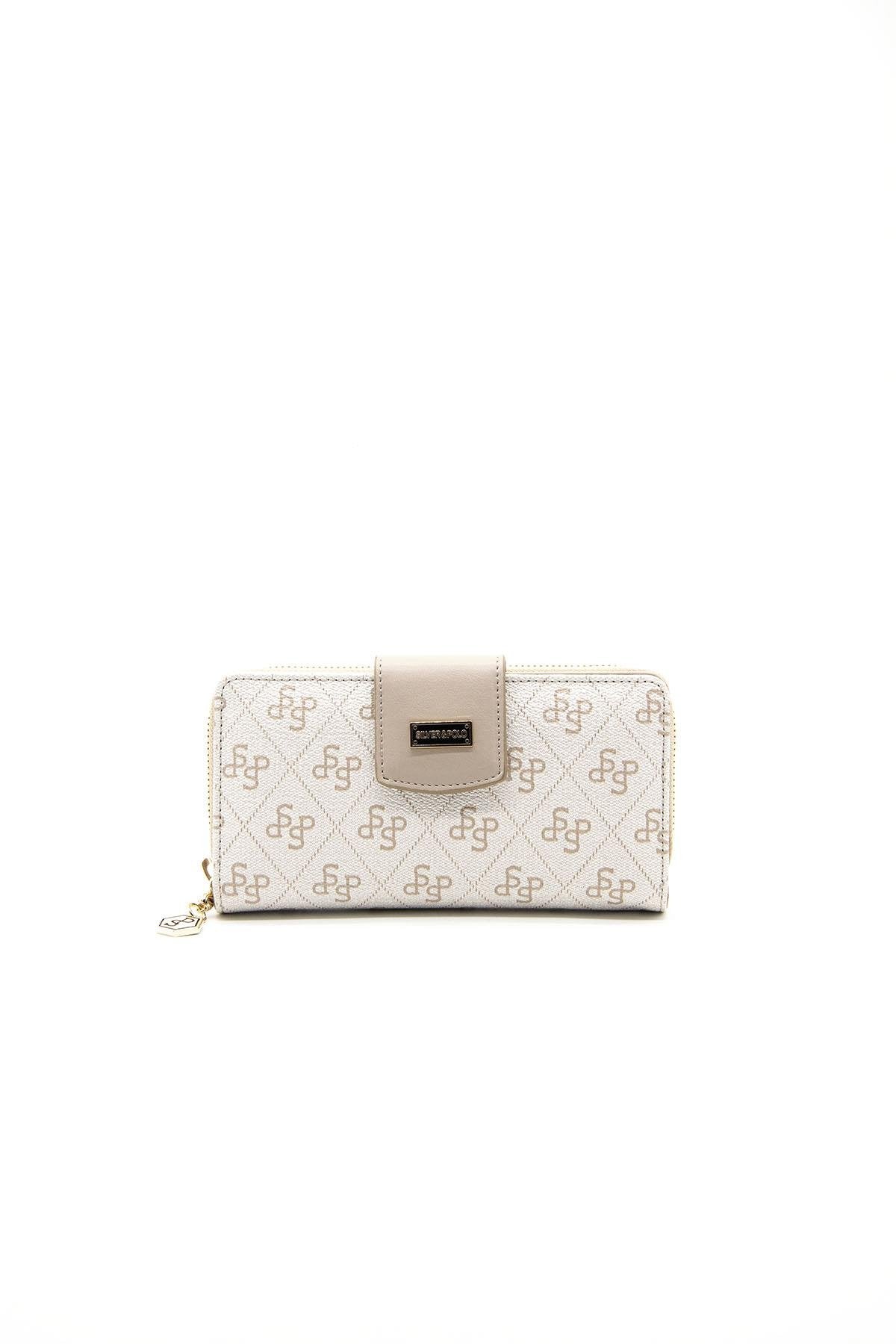 Silver & Polo Bej - Kum SP928 Kadın Cüzdan & Kartlık