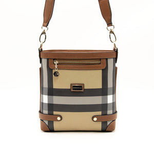 Silver & Polo Bej - Taba SP1120 Kadın Çapraz Çanta