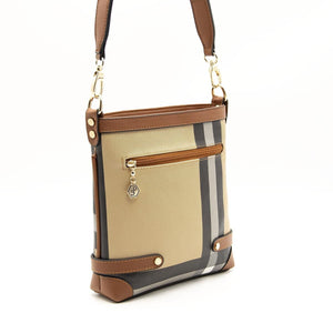 Silver & Polo Bej - Taba SP1120 Kadın Çapraz Çanta