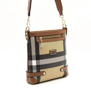 Silver & Polo Bej - Taba SP1120 Kadın Çapraz Çanta