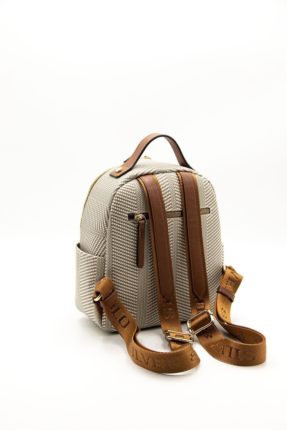 Silver & Polo Bej - Taba SP1130 Kadın Sırt Çantası