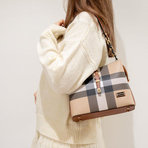 Silver & Polo Bej - Taba SP974 Kadın Omuz Çantası