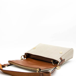 Silver & Polo Bej - Taba SP963 Kadın Çapraz Çanta