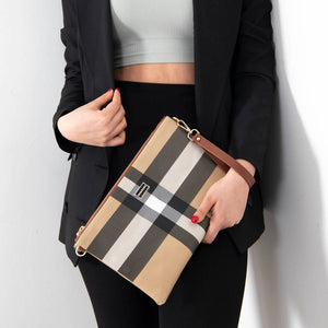 Silver & Polo Bej - Taba SP1034 Kadın Portföy & Clutch