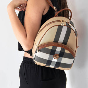 Silver & Polo Bej - Taba SP945 Kadın Sırt Çantası