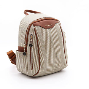 Silver & Polo Bej - Taba SP906 Kadın Sırt Çantası